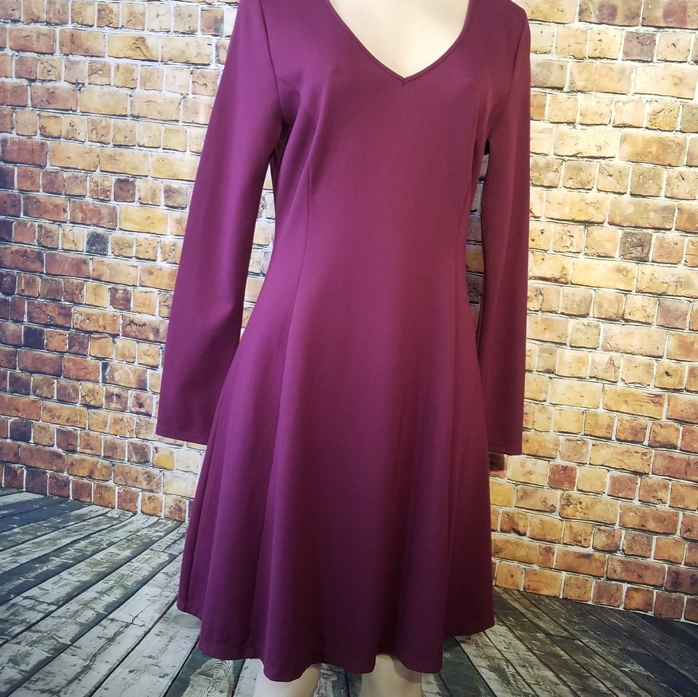 Burgundy Talbots Dress